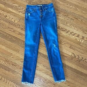 Madewell 10” high rise skinny jeans